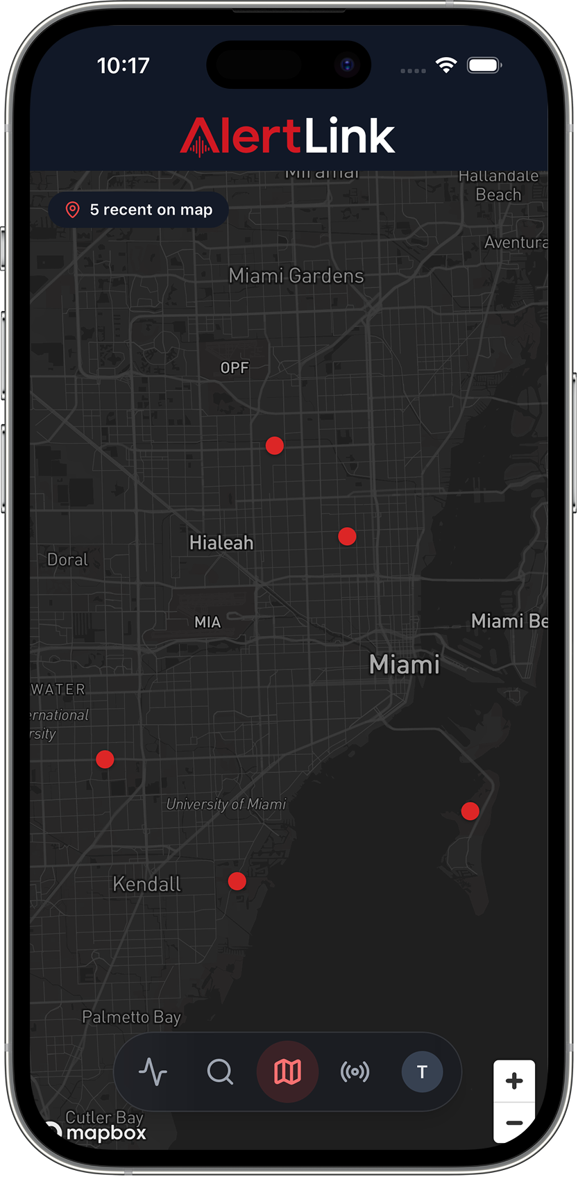 AlertLink incident map